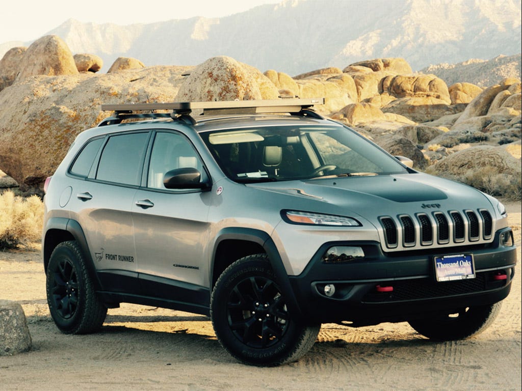Jeep Cherokee KL Strap-On Slimline II Dachträger Kit