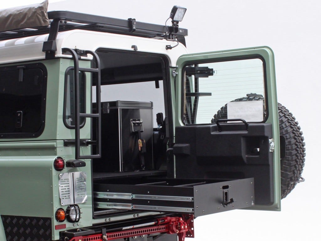 Land Rover Defender 90 / 110 (2007 - 2016) / Suzuki Jimny (1998 - 2019) Schubladensystem