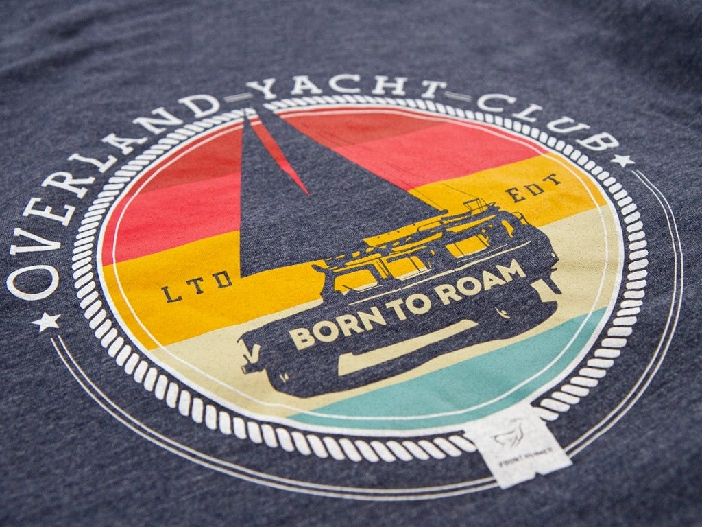 Overland Yacht Club T-Shirt / Dunkelblau meliert / Größe XL