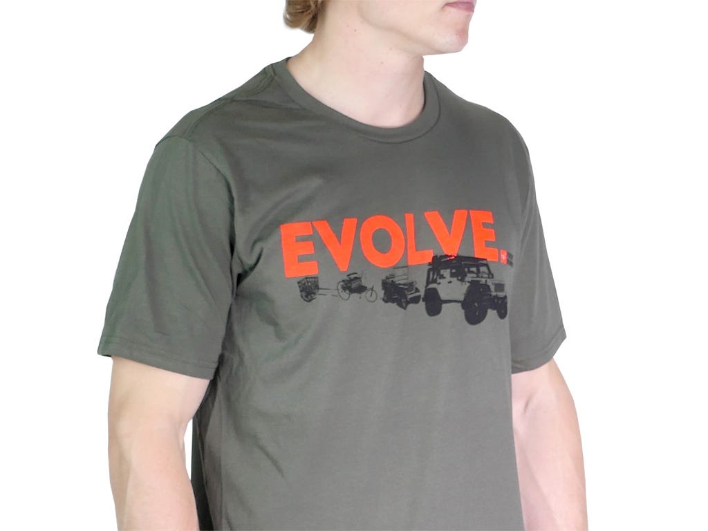 Evolve T-Shirt JKU / Militär-Grün / Größe S