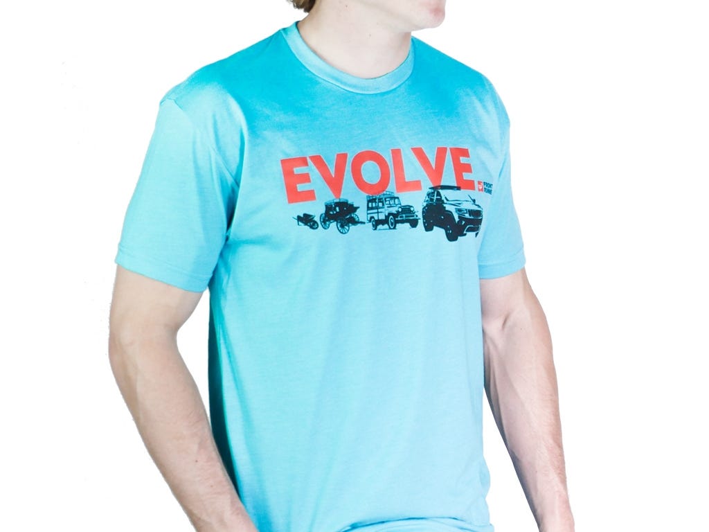 Evolve T-Shirt Cherokee/ Tahiti Blau/ Größe S