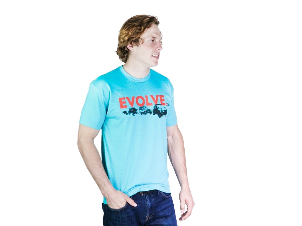 Evolve T-Shirt Cherokee/ Tahiti Blau/ Größe XL