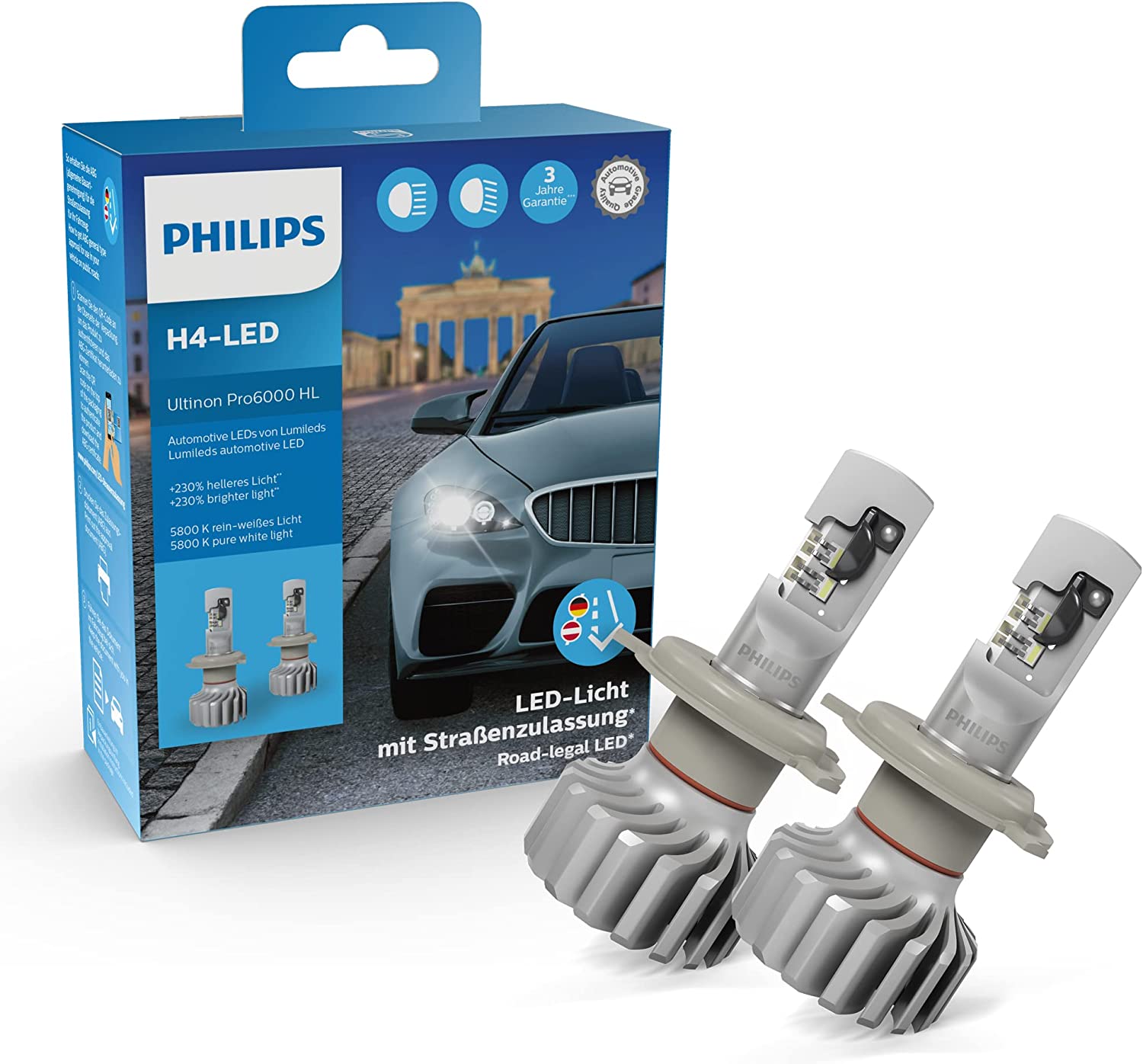 Scheinwerferlampen Set PHILIPS H4-LED für Swift NZ/AZ